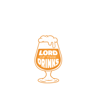 Lord of the Drinks Bere model negru pe tricou