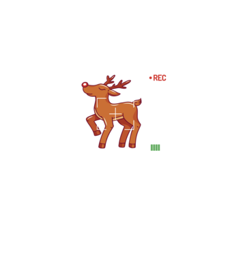 Most likely to shoot the reindeer tonight model negru pe tricou