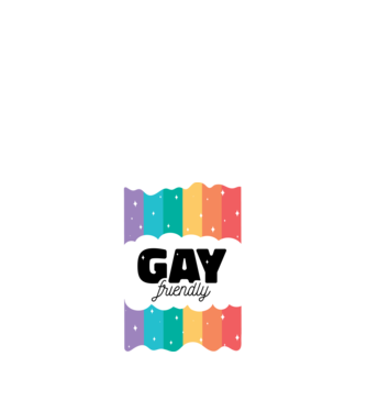 Gay friendly model albastru închis pe tricou