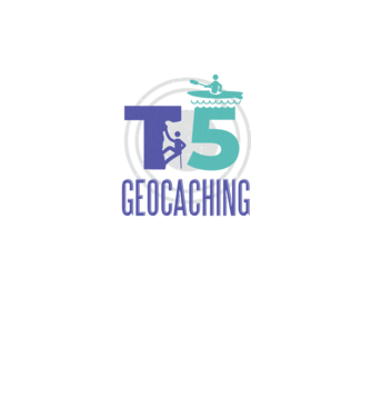 T5 Geocaching model negru pe tricou