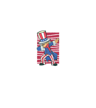 Uncle Sam DAB model alb pe tricou