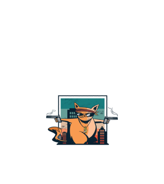 Pew Pew Pew Madafakas Pisică model negru pe tricou
