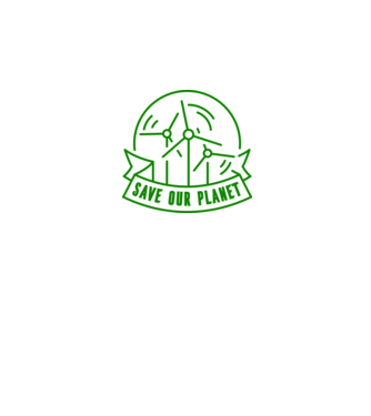 Save Our Planet - Ziua Pământului model alb pe tricou