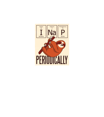 I NaP Periodic tricou leneș model negru pe tricou