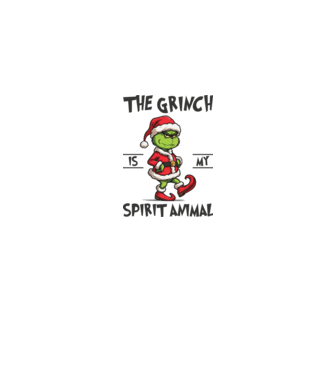 Grinch is my spirit animal model gri pe tricou