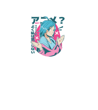 Tricou Anime model roz deschis pe tricou