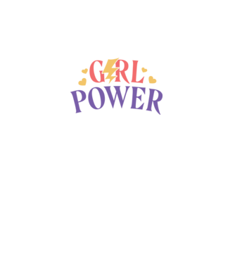 Girl Power Ziua Femeii model alb/roșu pe tricou
