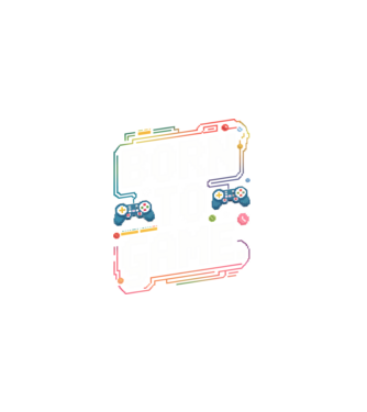 Born to Game Pixel Negru model negru pe tricou