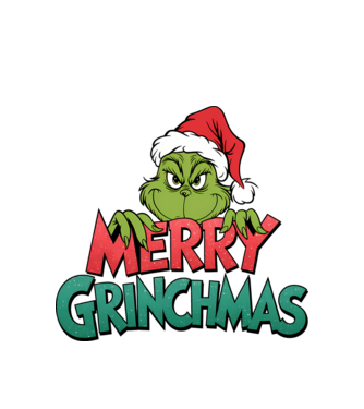 Merry Grinchmas model alb pe tricou