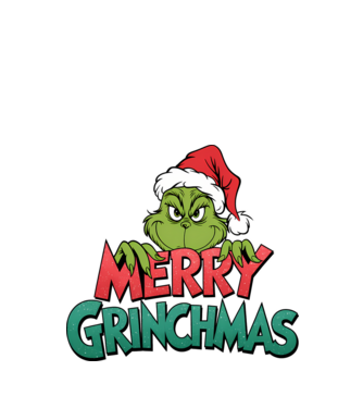 Merry Grinchmas model negru pe tricou