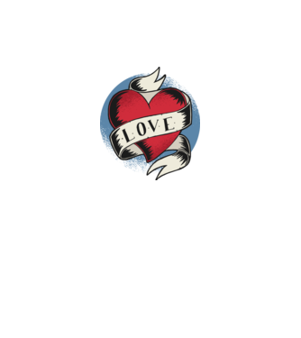 'Love Tatuaj pentru Valentine''s Day' model negru pe tricou