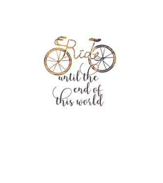 Ride until the end of this world model alb pe tricou