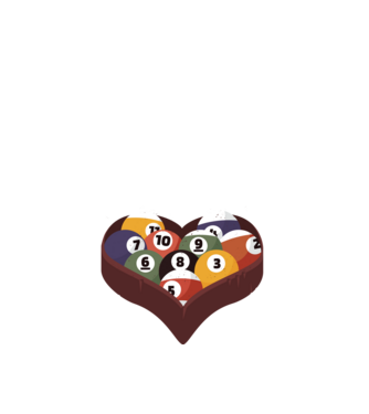 I break hearts - Biliard model albastru închis pe tricou