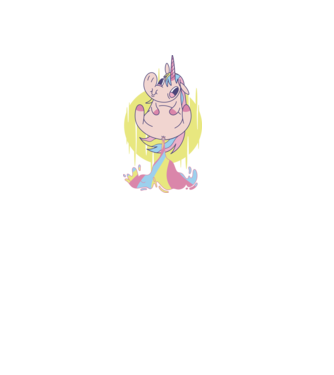 Bășină Unicorn model mov pe tricou