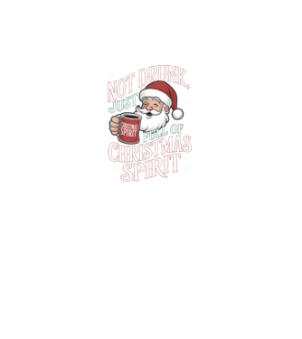 Christmas Spirit Santa model negru pe tricou