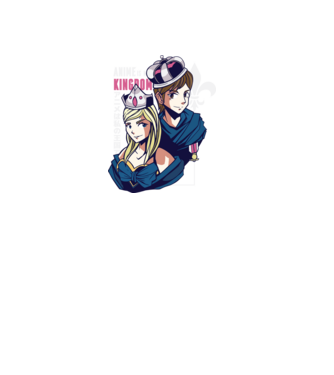 Anime este Regatul meu model albastru deschis pe tricou