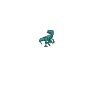 Dinozaur Raptor model roz deschis pe tricou