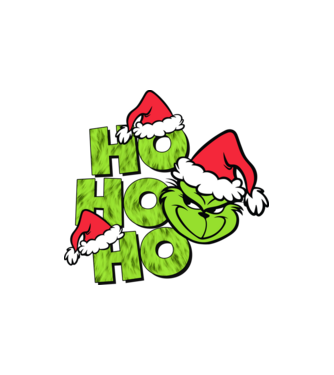 Ho Ho Ho - Grinch model nisipiu pe tricou