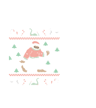 Ugly Sweater Yeti model alb pe tricou