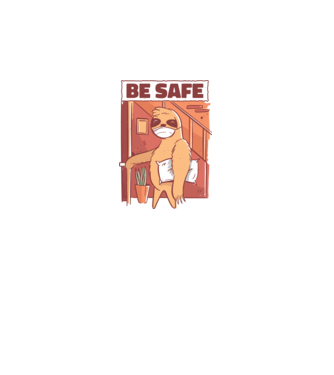 Leneș Be Safe model negru pe tricou