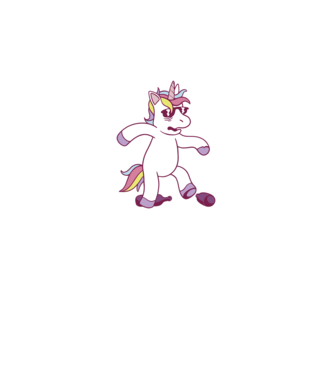Mahmureală unicorn model albastru regal pe tricou