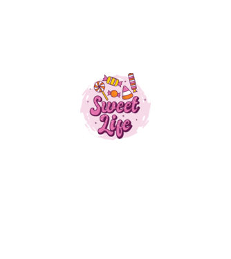 Sweet Life - Viață dulce model albastru închis pe tricou