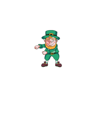 Leprechaun Floss - St. Patrick DAB dans model albastru jeanși pe tricou