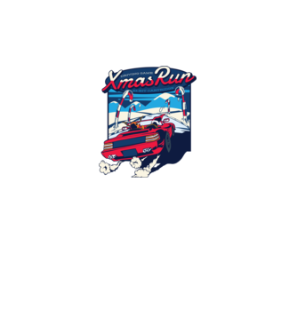 Xmas Outrun Retro Jucărie Crăciun model negru pe tricou