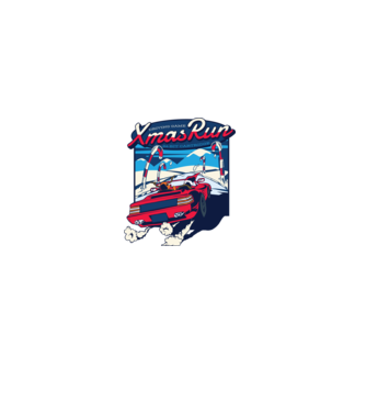 Xmas Outrun Retro Jucărie Crăciun model verde închis pe tricou
