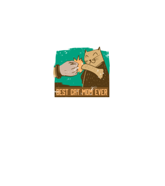 Best Cat Mom Ever - Cea mai bună mamă cu pisici model negru pe tricou