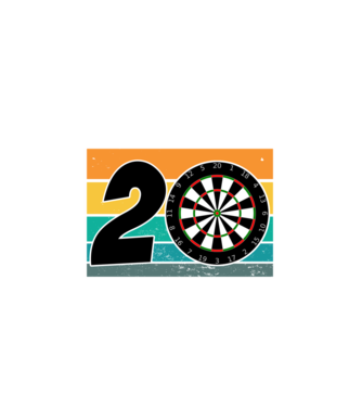 'I''m not 20 I''m double 10 darts birthday' model alb pe tricou