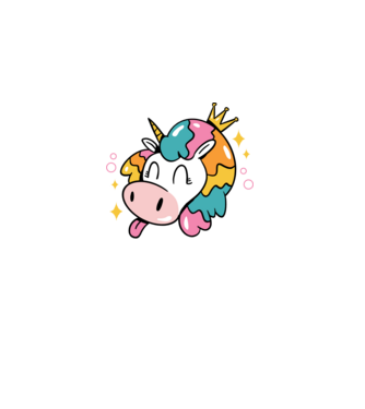 Birthday Princess Unicorn model negru pe tricou