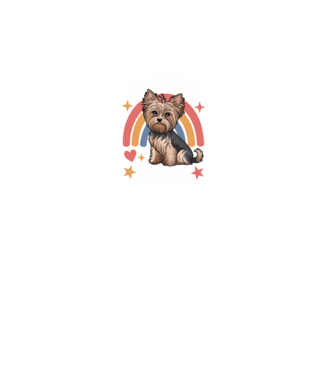 Yorkie Mom Negru model negru pe tricou