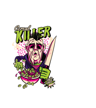 Cereale Killer Fulgi de cereale model alb pe tricou