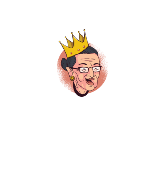 Ruth Bader Ginsburg model negru pe tricou