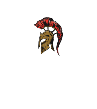 Cască războinic Sparta model negru pe tricou