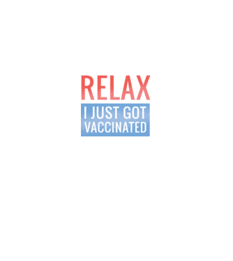 Fii calm, sunt vaccinat model negru pe tricou