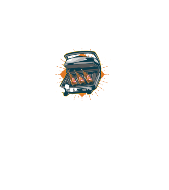 Bere BBQ model negru pe tricou