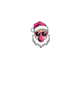 Bubble gum Santa 2 model negru pe tricou