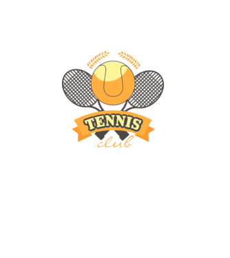 Tennis Club model alb pe tricou