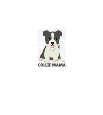 Border Collie Mamă model albastru jeanși pe tricou