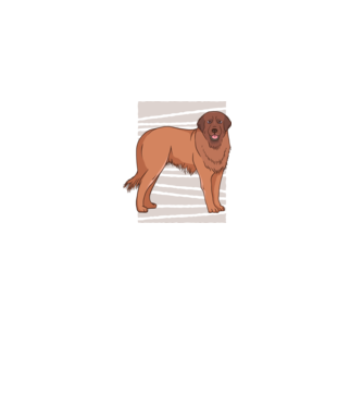 Câine ciobănesc Leonberg model negru pe tricou