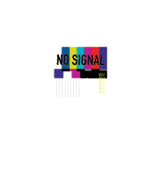 No Signal TV Eroare de transmisie model negru pe tricou