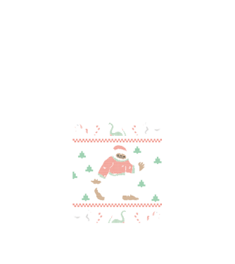 Ugly Sweater Yeti model negru pe tricou
