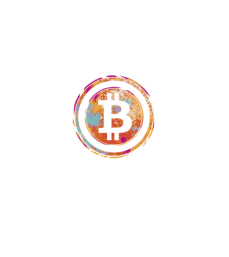 Bitcoin Watercolor model negru pe tricou