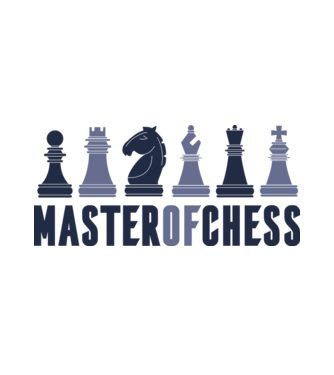 Master of Chess model alb pe tricou