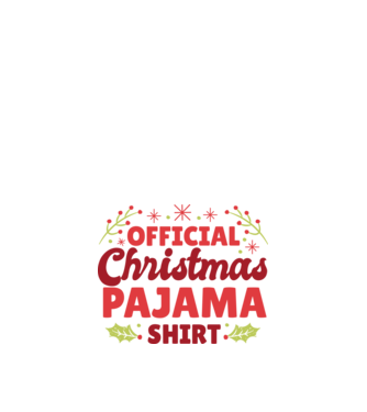 Pijama de Crăciun model alb pe tricou