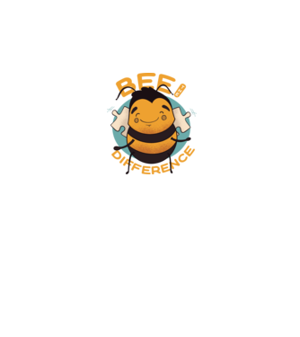 Bee the Difference - Fii tu însuți diferența model negru pe tricou