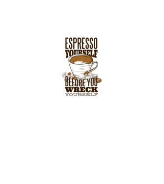 Espresso Yourself cu Cafea model gri pe tricou