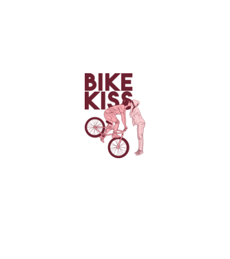 Pupici cu bicicletă model alb pe tricou